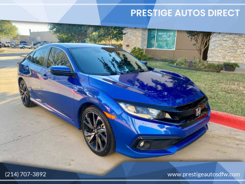 2021 Honda Civic for sale at Prestige Autos Direct in Carrollton TX