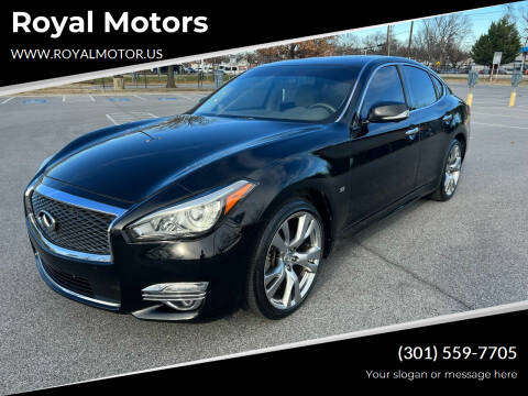 2016 Infiniti Q70 for sale at Royal Motors in Hyattsville MD