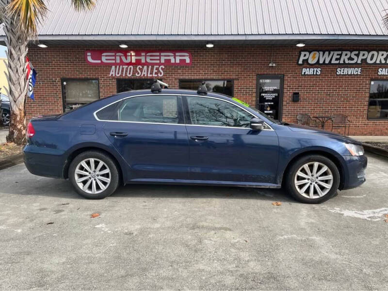 Used 2012 Volkswagen Passat SE with VIN 1VWBN7A38CC075900 for sale in Wilmington, NC