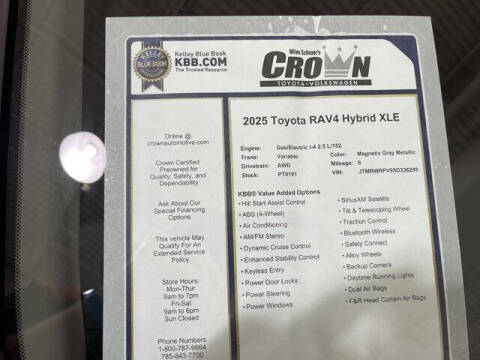 2025 Toyota RAV4 Hybrid XLE