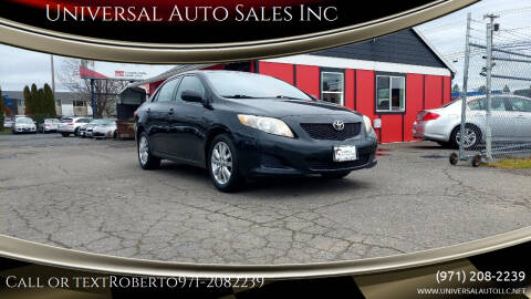 2009 Toyota Corolla for sale at Universal Auto Sales Inc in Salem OR