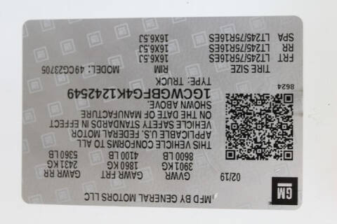 2019 Chevrolet Express 2500