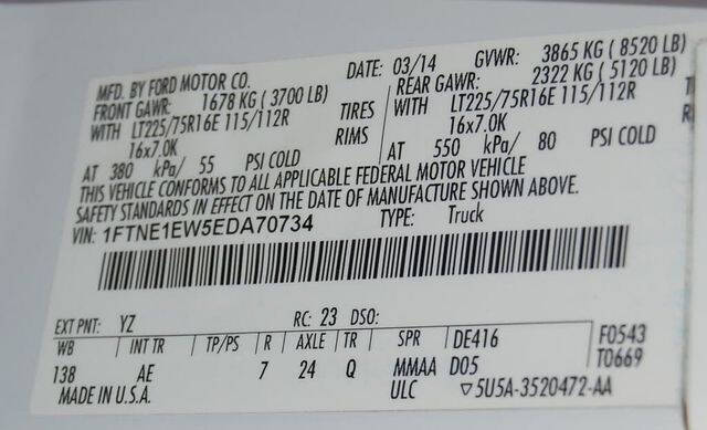 2014 Ford E-Series E-150