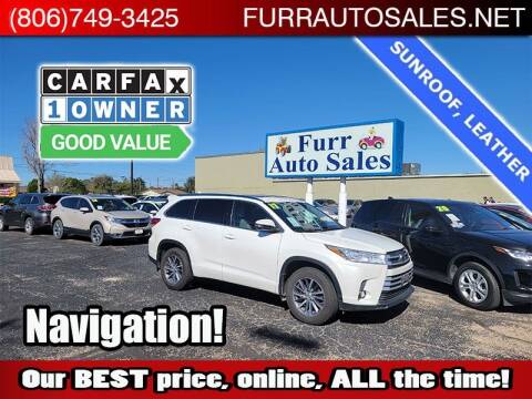 2017 Toyota Highlander for sale at FURR AUTO SALES in Lubbock TX
