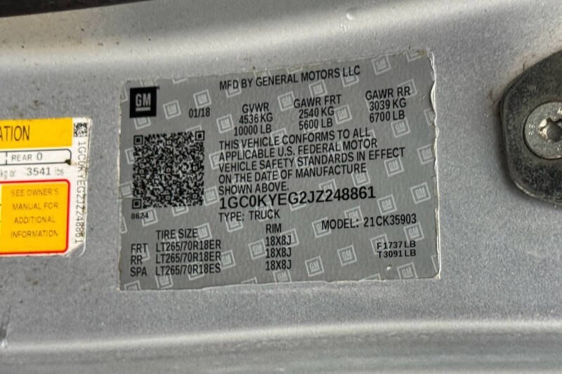 2018 Chevrolet Silverado 3500HD Work Truck