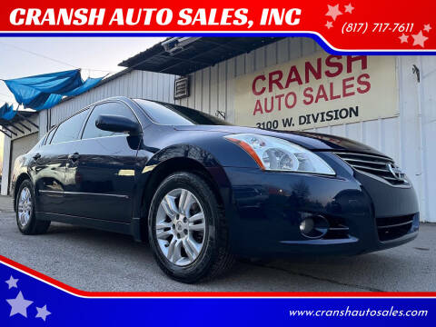 2012 Nissan Altima for sale at CRANSH AUTO SALES, INC in Arlington TX