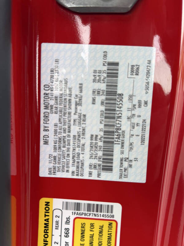 2022 Ford Mustang GT Premium