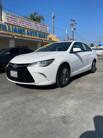2017 Toyota Camry for sale at Williams Auto Mart Inc in Pacoima CA