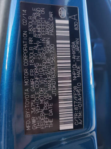 2014 Toyota Prius c One