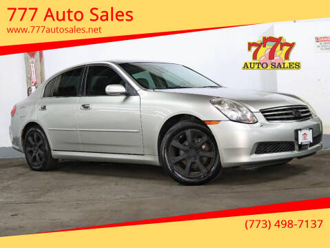 2005 Infiniti G35 for sale at 777 Auto Sales in Bedford Park IL