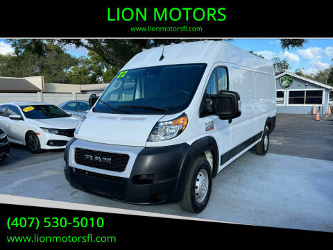 2022 RAM ProMaster for sale at LION MOTORS in Orlando FL