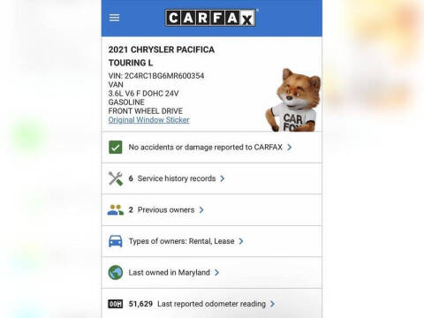 2021 Chrysler Pacifica Touring L