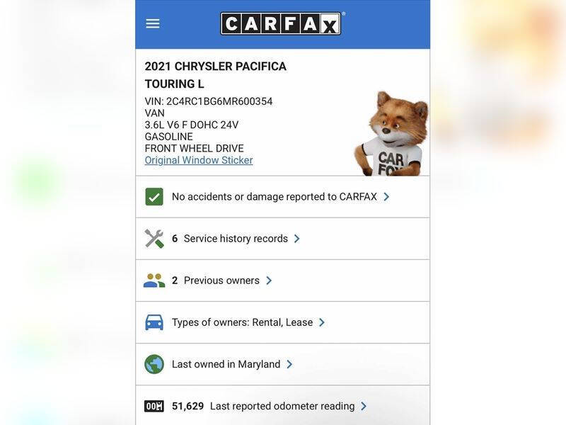 2021 Chrysler Pacifica Touring L