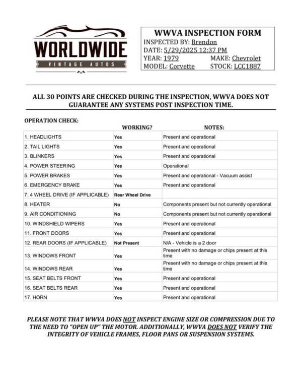 1979 Chevrolet Corvette