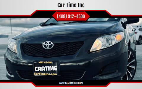 2010 Toyota Corolla for sale at Car Time Inc in San Jose CA