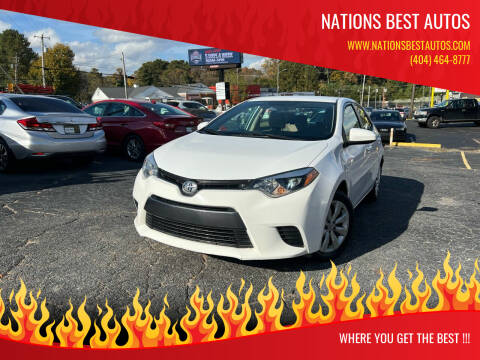 2016 Toyota Corolla for sale at Nations Best Autos in Decatur GA