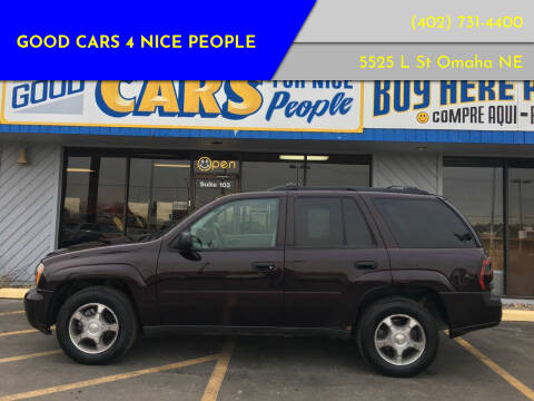 2008 Chevrolet TrailBlazer for sale at Good Cars 4 Nice People in Omaha NE