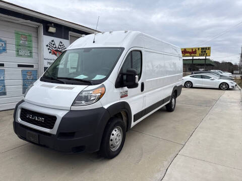 2021 RAM ProMaster for sale at NATIONAL CAR AND TRUCK SALES LLC in Concord NC