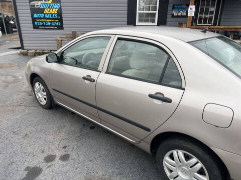 2003 Toyota Corolla for sale at Shifting Gearz Auto Sales in Lenoir NC