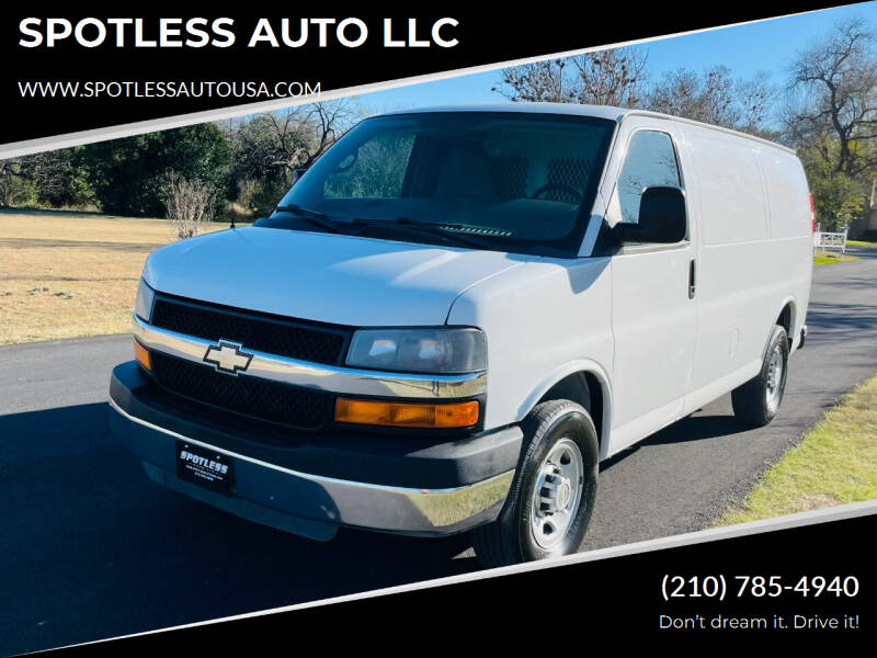 2014 Chevrolet Express Cargo for sale at SPOTLESS AUTO LLC in San Antonio TX