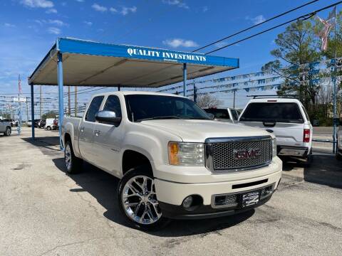 2012 GMC Sierra 1500 for sale at Quality Investments in Tyler TX
