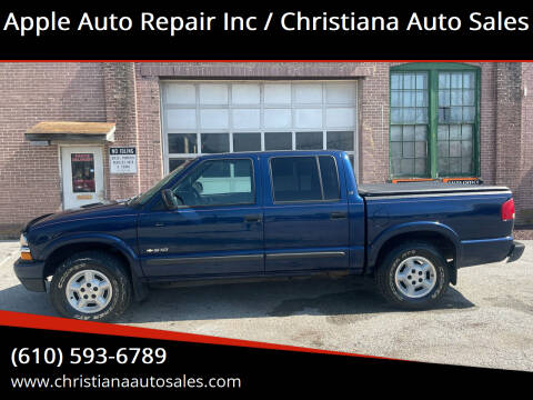 2003 Chevrolet S-10 for sale at Apple Auto Repair Inc / Christiana Auto Sales in Christiana PA