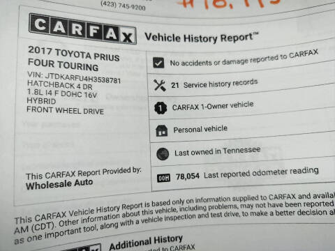 2017 Toyota Prius Four Touring
