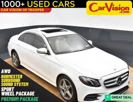 2017 Mercedes-Benz E-Class for sale at Car Vision of Trooper in Norristown PA