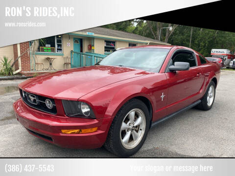 2007 Ford Mustang for sale at RON'S RIDES,INC in Bunnell FL