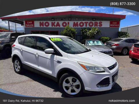 2016 Ford Escape for sale at No Ka Oi Motors in Kahului HI