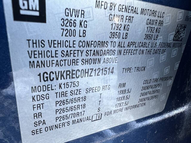 2017 Chevrolet Silverado 1500 LT