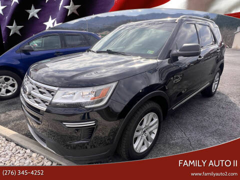 2018 Ford Explorer for sale at FAMILY AUTO II in Pounding Mill VA