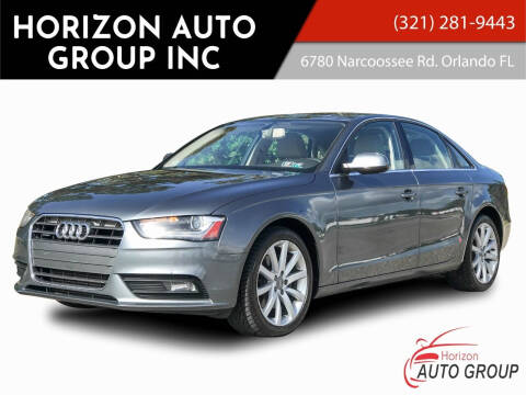 2013 Audi A4 for sale at HORIZON AUTO GROUP INC in Orlando FL