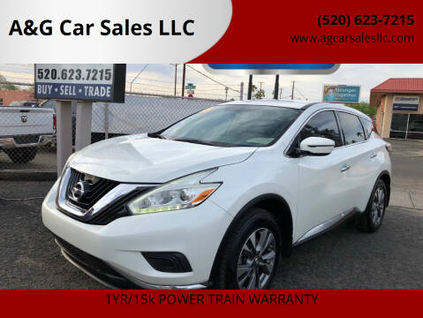 2016 Nissan Murano for sale at A&G Car Sales LLC in Tucson AZ