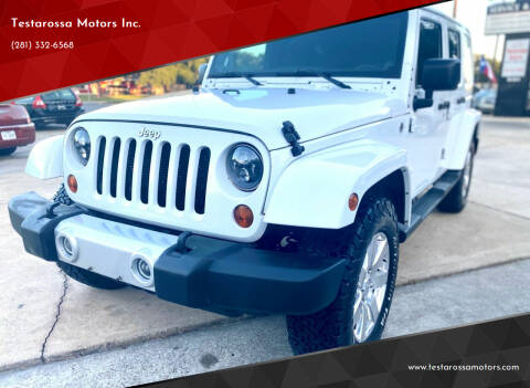 2013 Jeep Wrangler Unlimited for sale at Testarossa Motors Inc. in League City TX