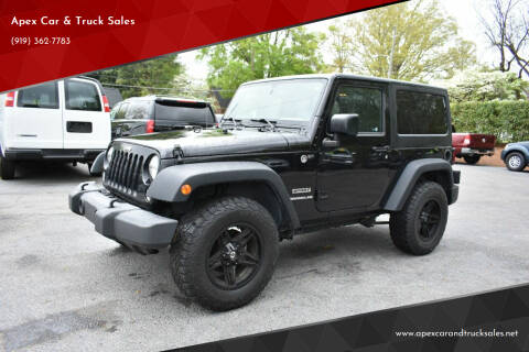 2015 Jeep Wrangler for sale at Apex Car & Truck Sales in Apex NC