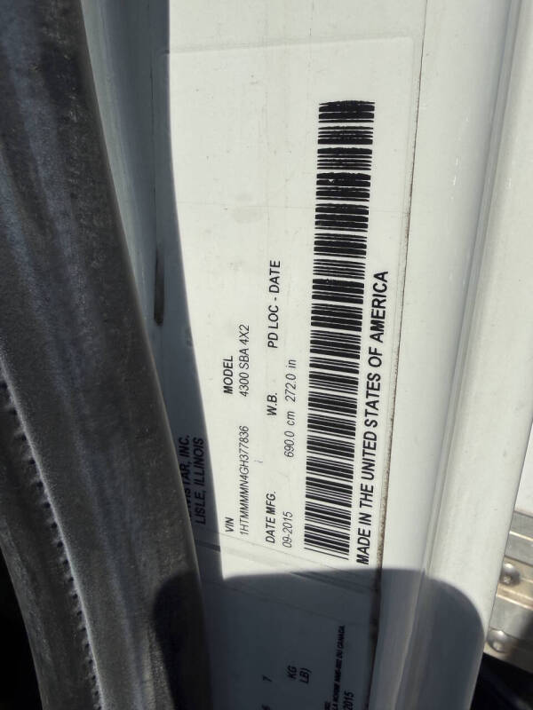 2016 International DuraStar 4300