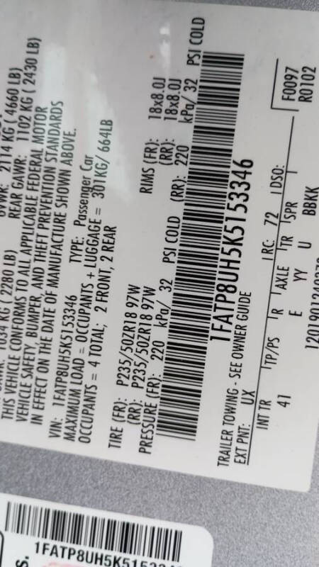 2019 Ford Mustang EcoBoost Premium