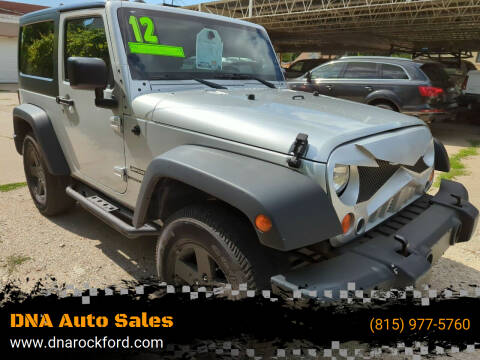 2012 Jeep Wrangler for sale at DNA Auto Sales in Rockford IL