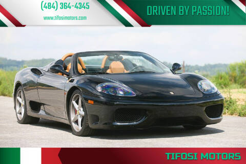 2004 Ferrari 360 Spider for sale at Tifosi Motors in Downingtown PA