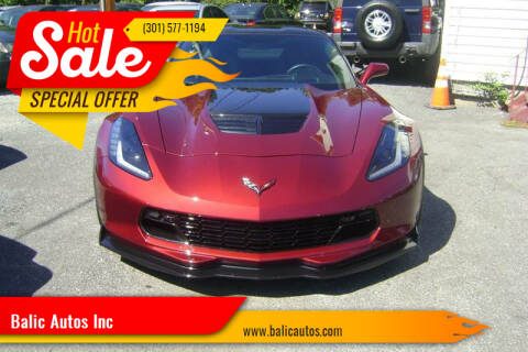 2016 Chevrolet Corvette for sale at Balic Autos Inc in Lanham MD