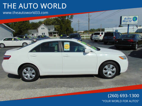 2009 Toyota Camry for sale at THE AUTO WORLD in Churubusco IN