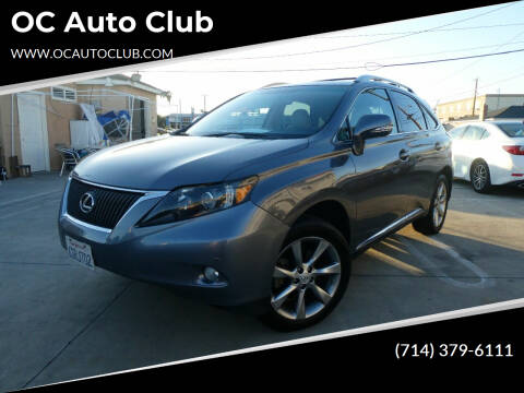 2012 Lexus RX 350 for sale at OC Auto Club in Midway City CA