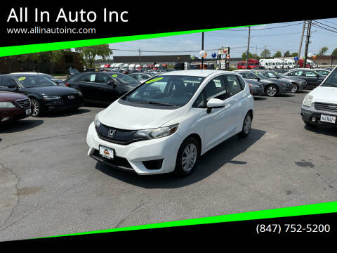 2016 Honda Fit for sale at All In Auto Inc in Palatine IL