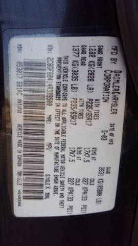 2004 Chrysler Pacifica