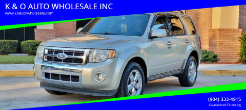 2012 Ford Escape for sale at K & O AUTO WHOLESALE INC in Jacksonville FL