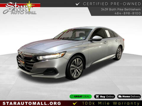 2021 Honda Accord Hybrid for sale at STAR AUTO MALL 512 in Bethlehem PA
