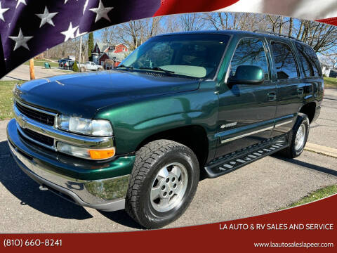 2002 Chevrolet Tahoe for sale at LA Auto & RV Sales and Service in Lapeer MI
