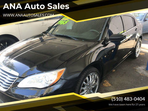 2014 Chrysler 200 for sale at ANA Auto Sales in San Leandro CA