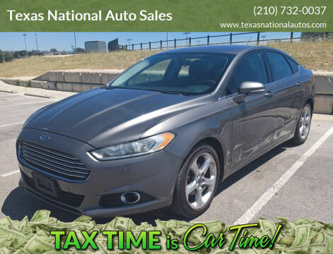 2014 Ford Fusion for sale at Texas National Auto Sales in San Antonio TX